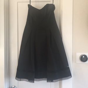 White House black market strapless dress
